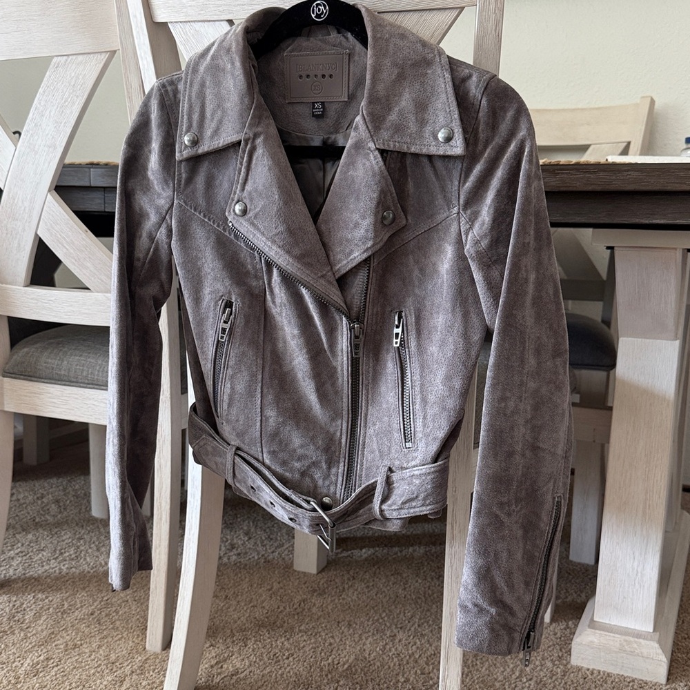 Blanknyc suede moto jacket